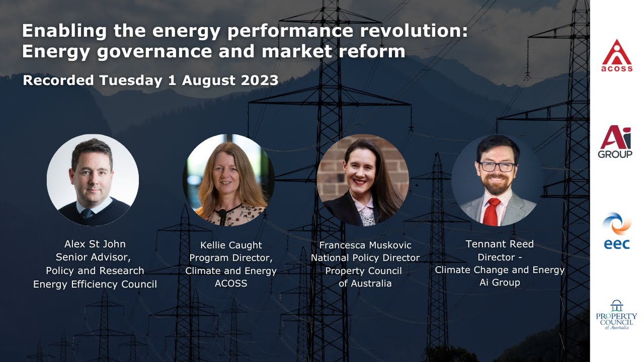 Enabling the energy performance revolution: Energy governance and market reform