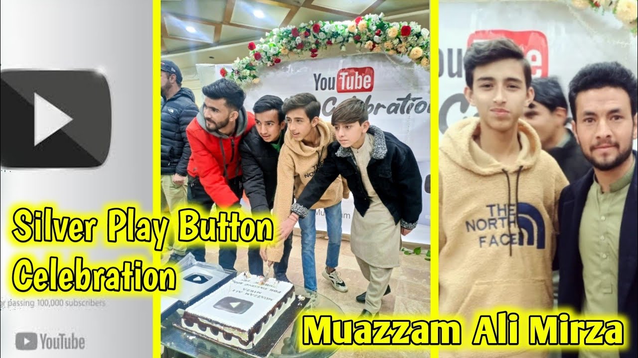 Congratulations Muazzam Ali Mirza  for 100k Subscribers on Youtube and Awarded Silver Play Button.