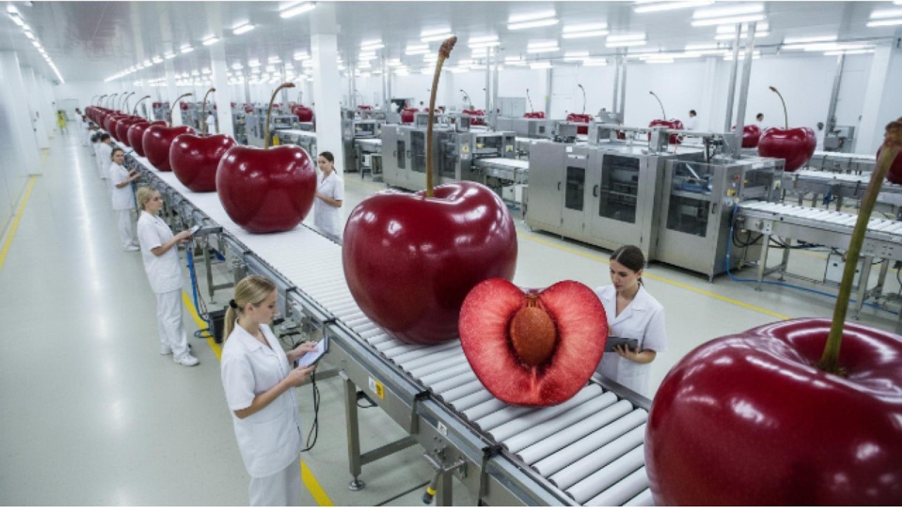 How Cherries Are Mass Produced | Inside Modern Factory