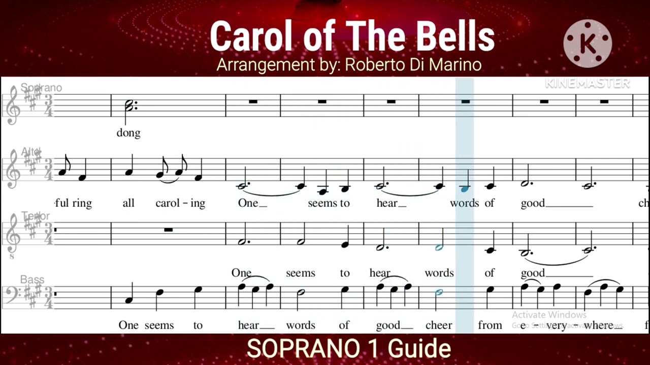 CAROL OF THE BELLS _ SOPRANO 1 Guide (ROBERTO DI MARINO)