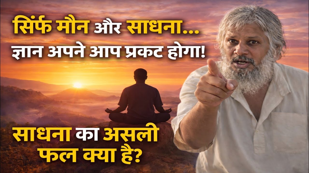 मौन और साधना से प्रत्यक्ष ज्ञान कैसे मिलता है? आध्यात्मिक रहस्य!#योगी #योगीजी_का_सत्संग #motivation
