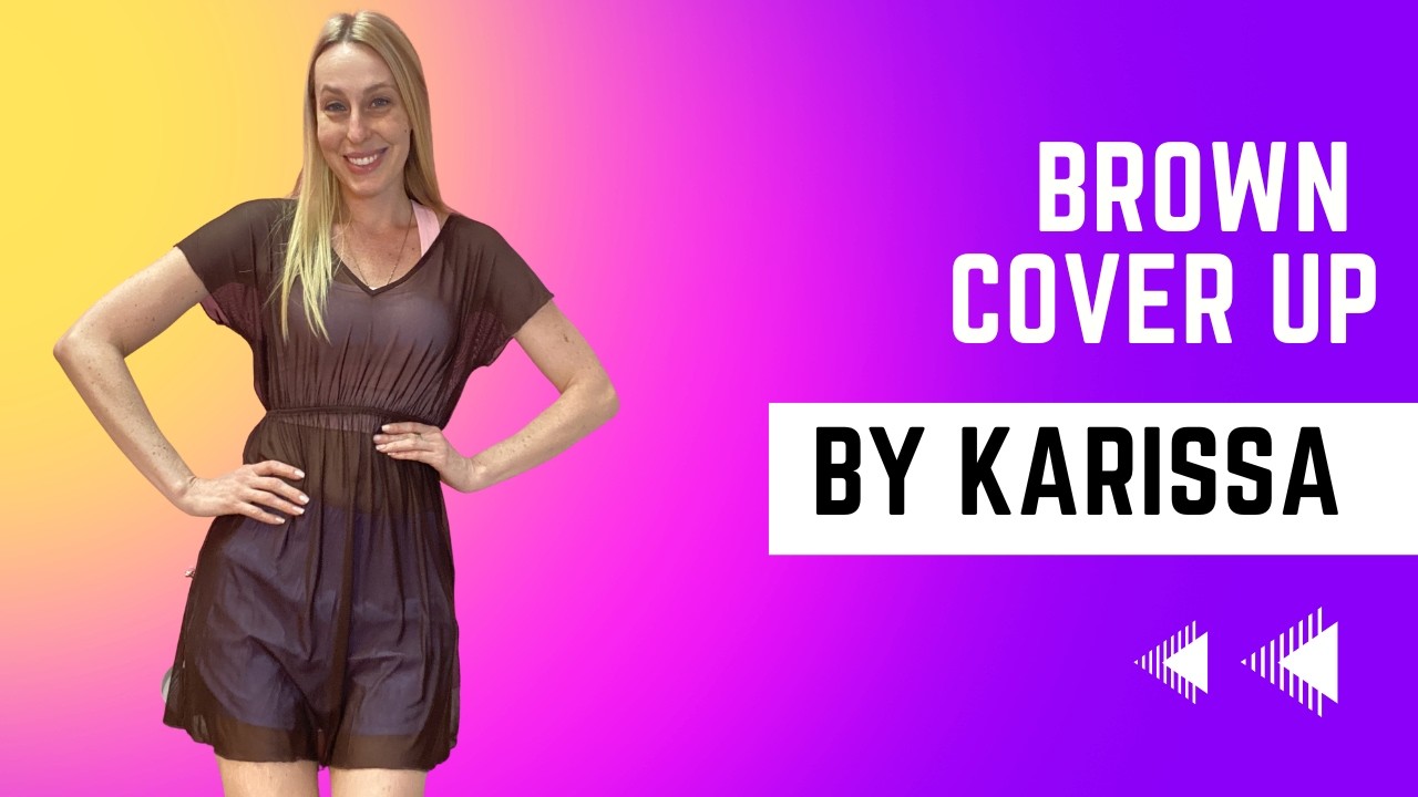 Chocolate Brown Swimsuit Coverup