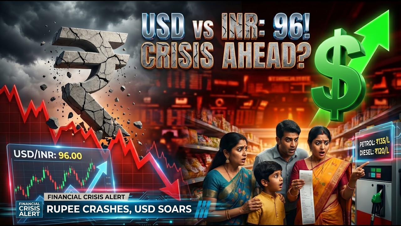 🚨 Rupee Crisis Explained! Why ₹96/USD Could Make Everything Expensive in India