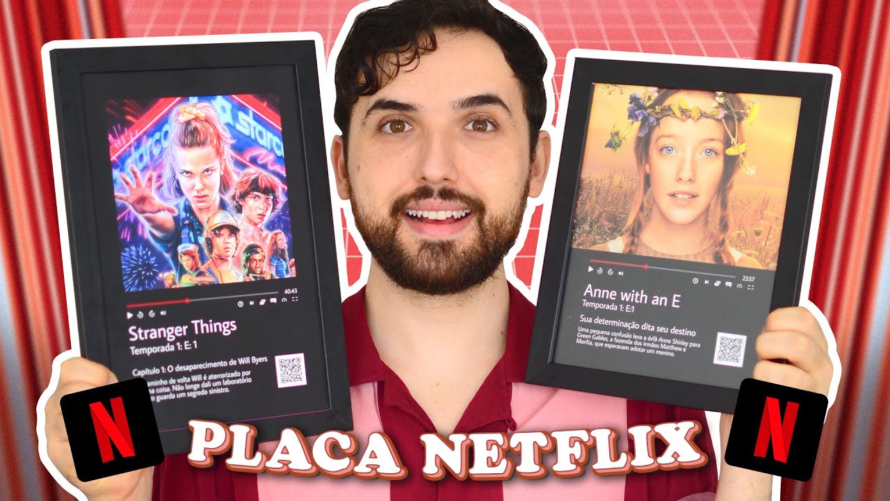 COMO FAZER PLACA NETFLIX | Dica de presente e decoração fácil e barato | Netflix Glass Artwork