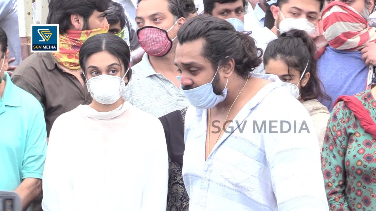 Aishwarya Arjun and Dhruva Sarja Emotional To See Chiranjeevi Sarja | Meghana Raj