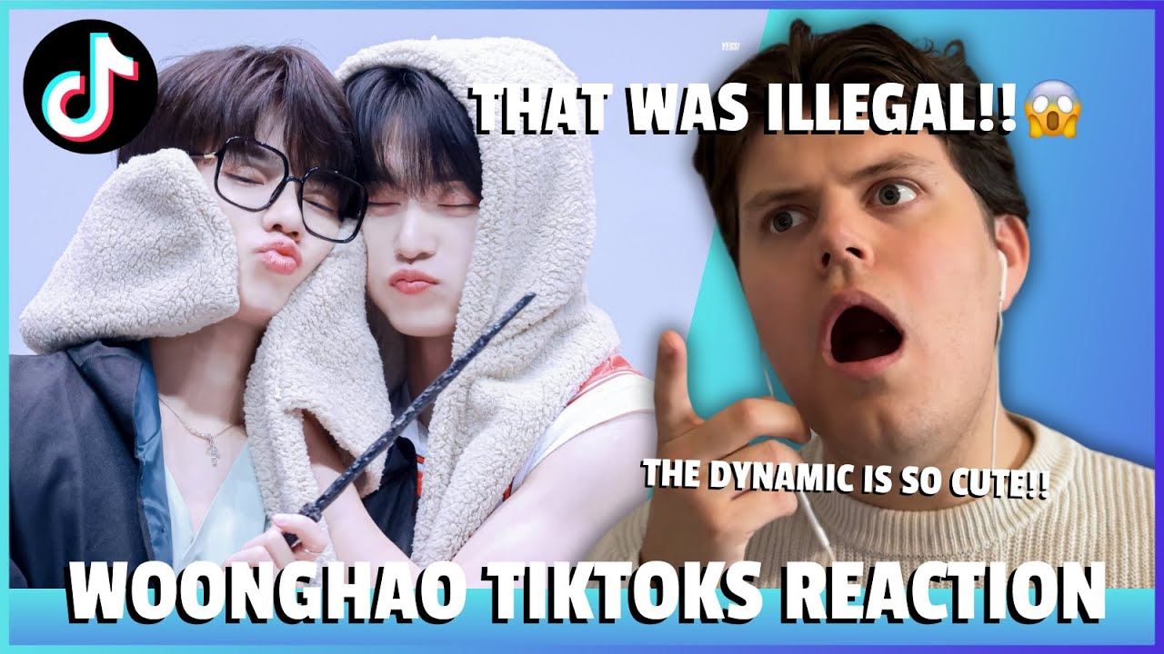 Reacting To CUTE WOONGHAO TikToks! (Jiwoong & Zhanghao ZEROBASEONE)