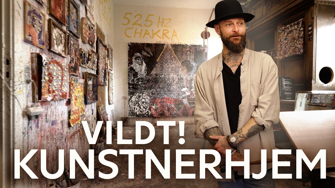 TOUR i et VILDT kunstnerhjem 🎨 Du gætter ikke, hvad der gemmer sig her!