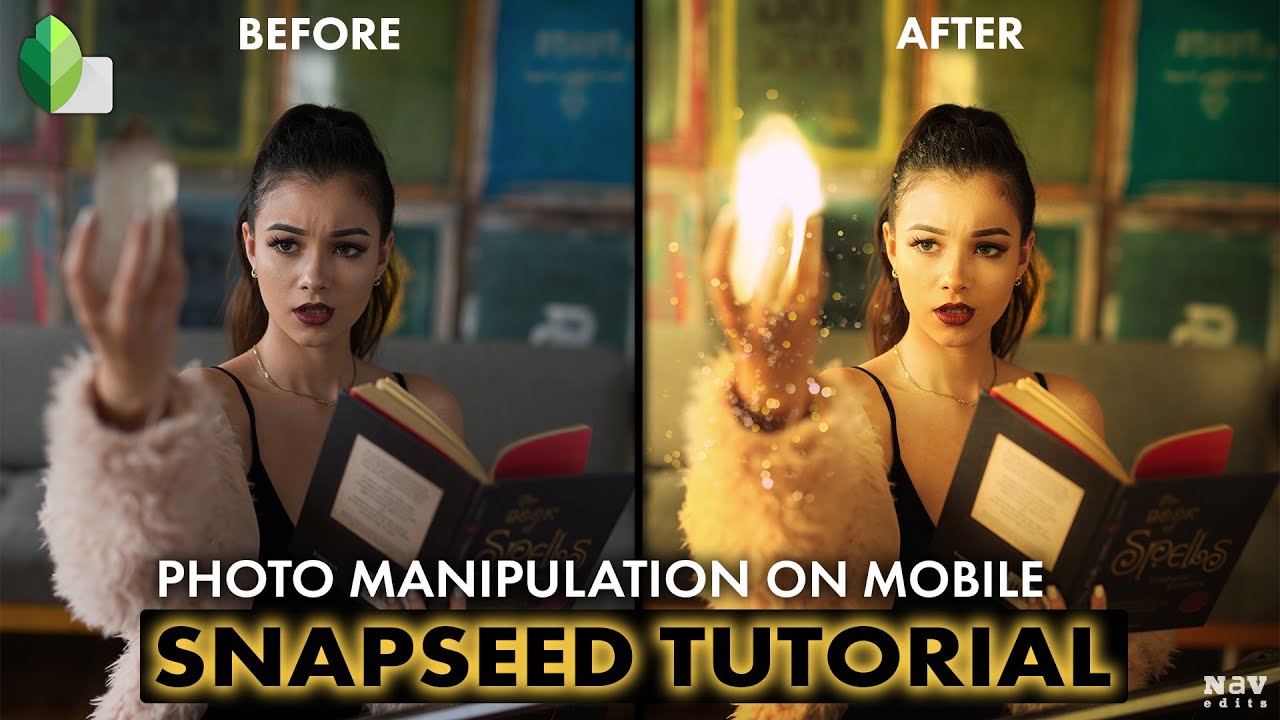 Photo Manipulation Light Effect on Mobile | SNAPSEED TUTORIAL | Android | iPhone