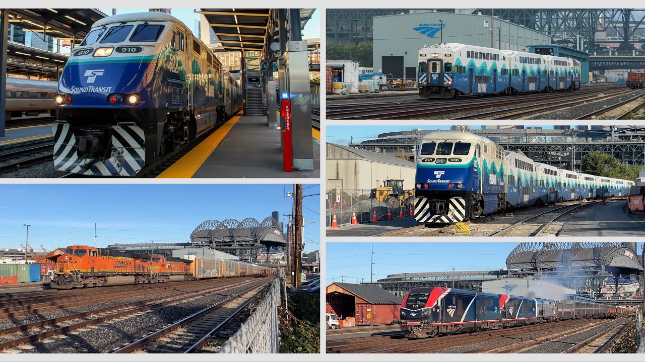 Railfanning Holgate Street in Seattle, WA! Lots of Sounder, Amtrak, and BNSF trains
