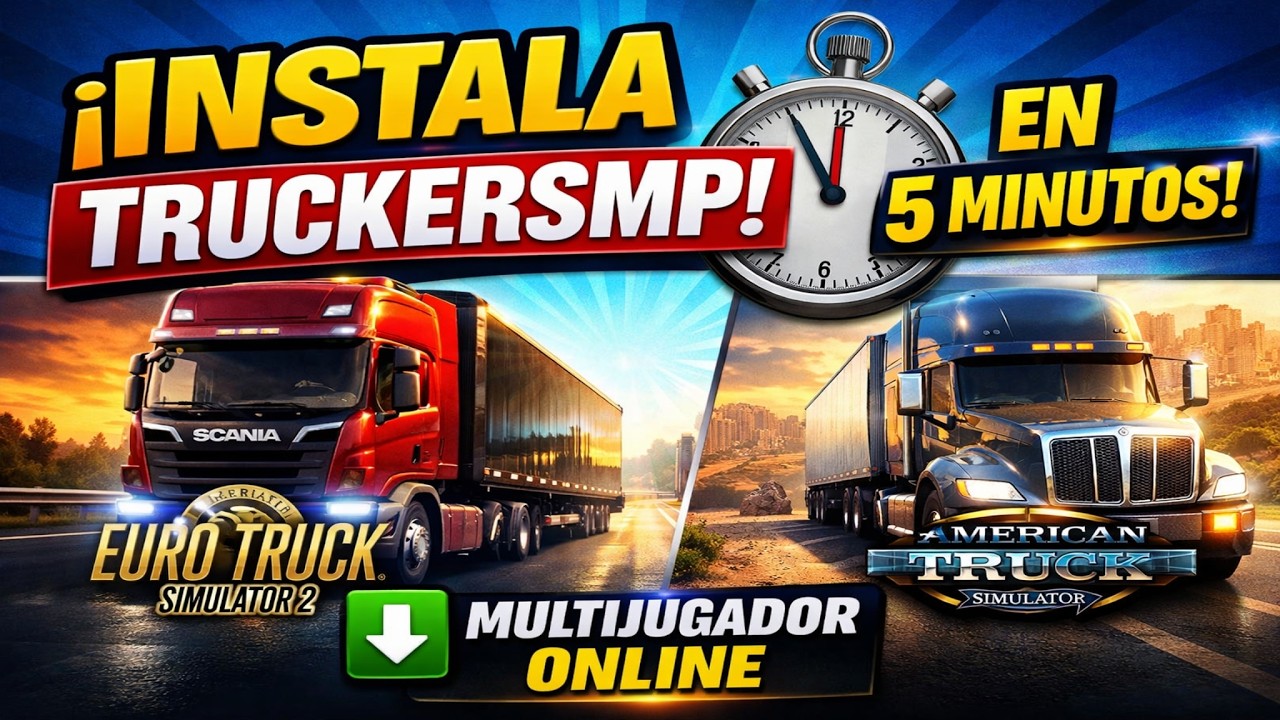 Instala TRUCKERSMP en 5 Minutos 🚛 | Euro Truck Simulator 2 y American Truck #ets2 #ats