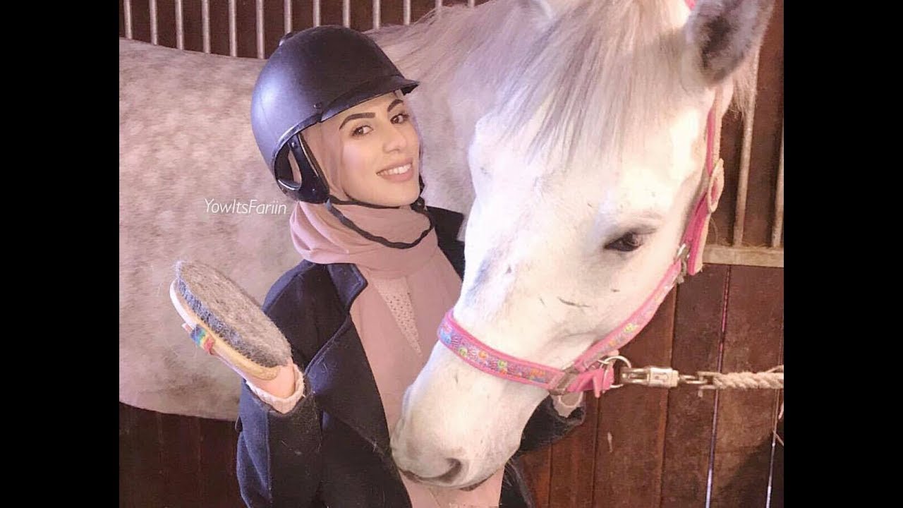 The Hijabi Rider: Ride my horse with me through nature! | GoPro Hero Barn Vlog