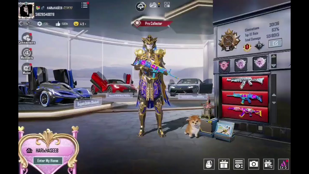 🔥 PUBG Mobile GOD Account Sale | Golden Pharaoh MAX | 8X X-Suit | 88 GunLab | 9 Sports Cars