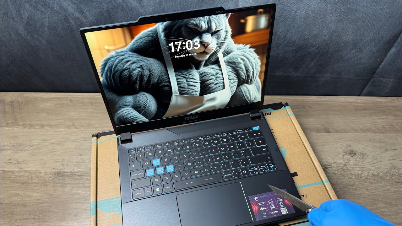 MSI Cyborg 14 Budget Gaming Laptop Unboxing & ASMR | Performance & Gameplay Test!