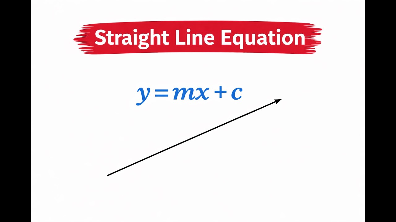 How to Calculate the Equation of a Straight Line | A/AS Level Maths | Coordinate Geometry Lesson 1