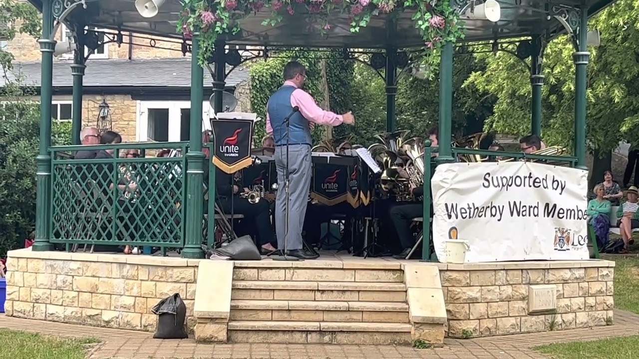 7 - Beatles do Brass - Unite the Union Brass Band - Wetherby Bandstand 18th June 2023