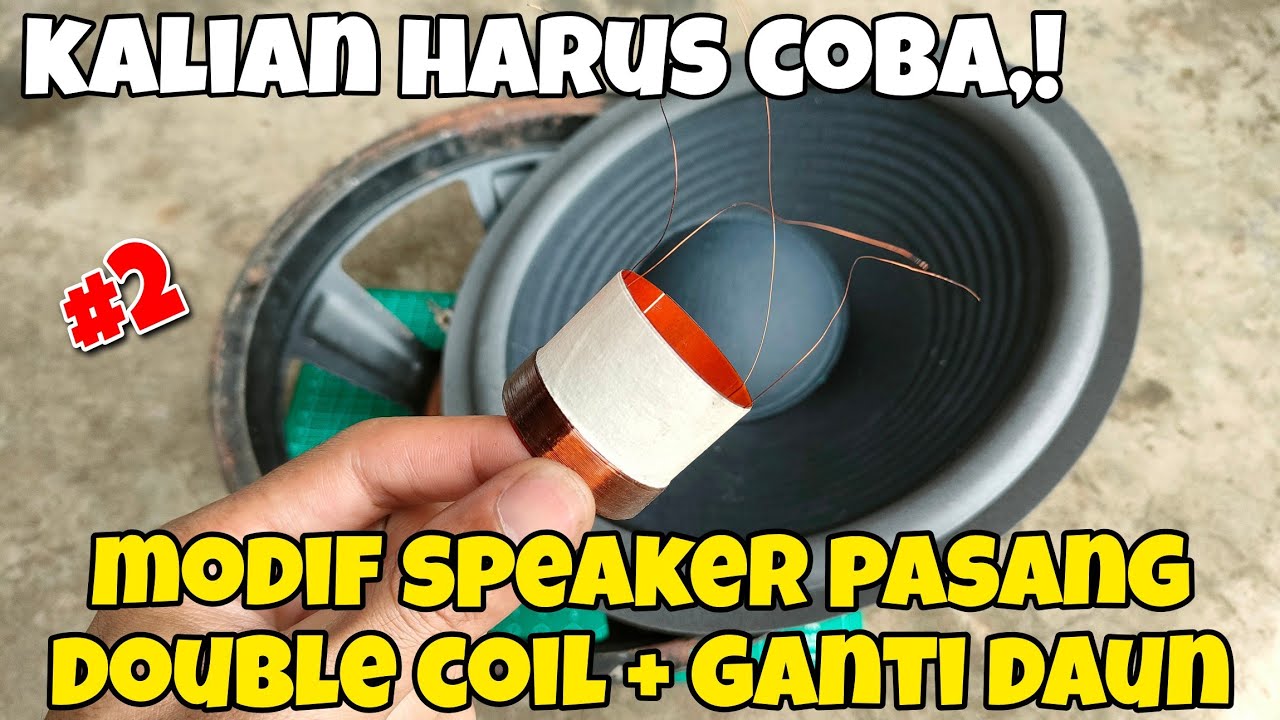 full MODIF SPEAKER, double coil 4+4 OHM