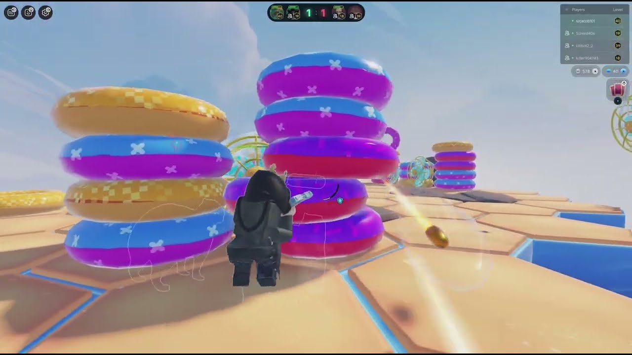 Roblox Overkill 2v2 with my friends, 66 round shield build