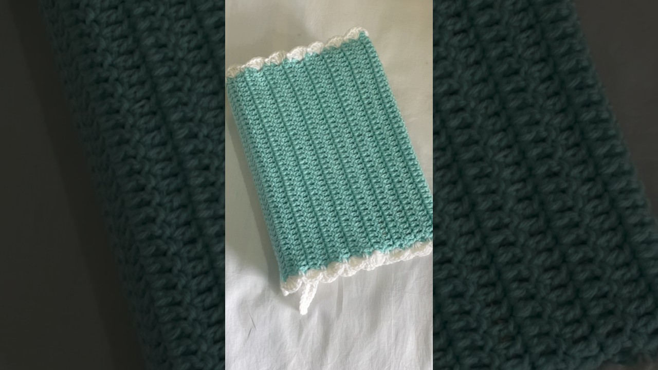 Crochet Quran cover tutorial #tutorial #crochetcover #crochet #aestheticvideo #qurancover #free