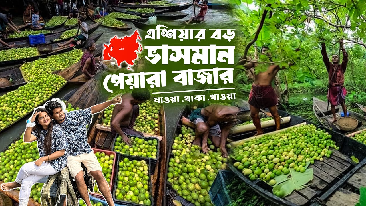 Asia's largest floating guava market | এশিয়ার সবথেকে বড় ভাসমান পেয়ারা বাজার | ভীমরুল,বরিশাল