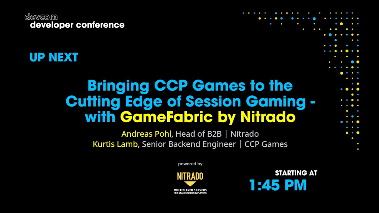 Bringing CCP Games To The Cutting Edge of Session Gaming with GameFabric by Nitrado | devcom 2025