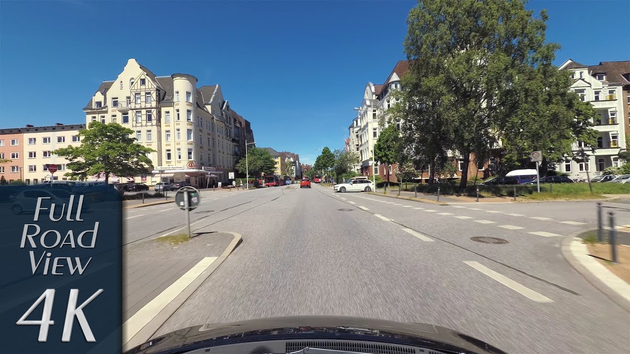 Kiel, Germany: Holtenauer Straße - 4K (UHD/2160p/60p)