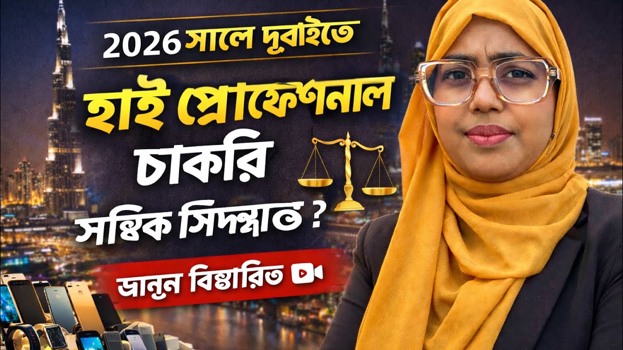 🎯 ২০২৬ সালে দুবাইতে হাই প্রফেশনাল ভিসায় আসা কতটা লাভজনক? সুবিধা ও অসুবিধা বিশ্লেষণ