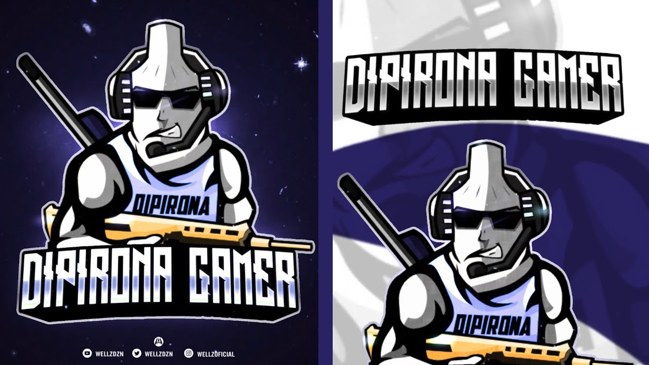 Logo e-Sport / perfil DIPIRONA GAMER - Infinit design & Ps Touch | speed art / speed paint
