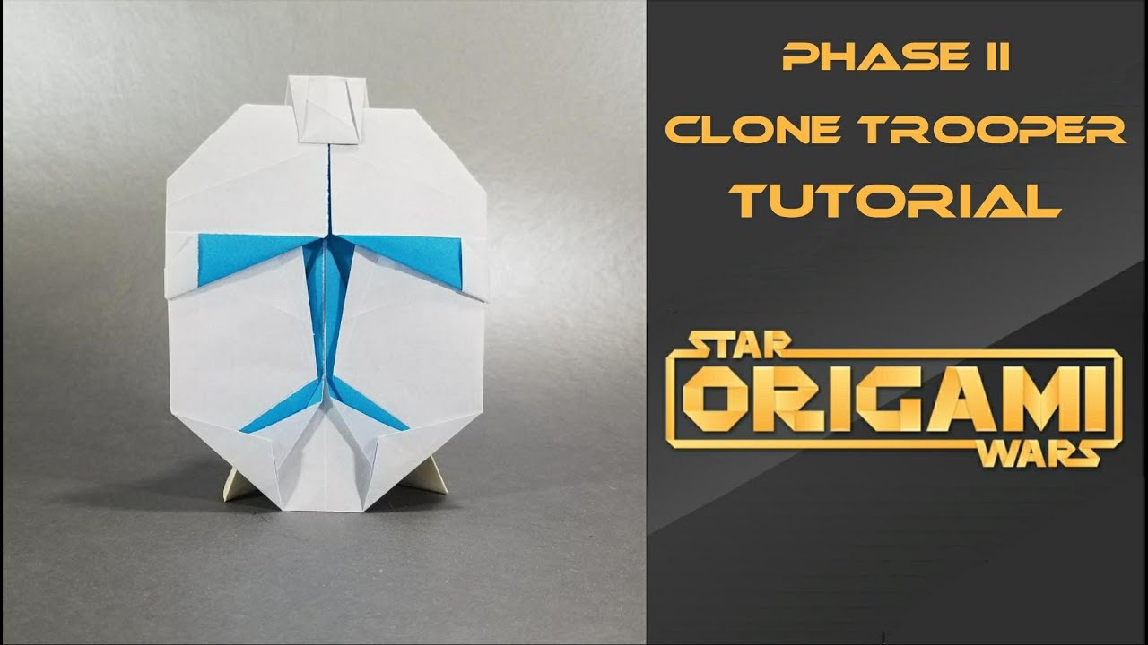 Star Wars Origami Tutorial: Phase II Clone Trooper