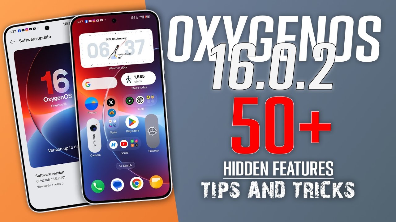 OxygenOS 16.0.2 Is INSANE! 50+ Hidden Features I Tested | Ultimate Tips & Tricks for OnePlus 🔥 