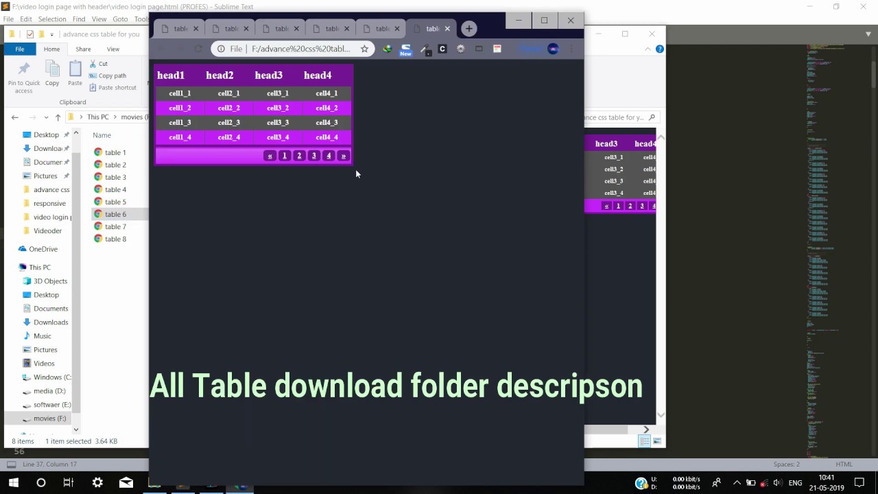 top 8 Advance css  Table