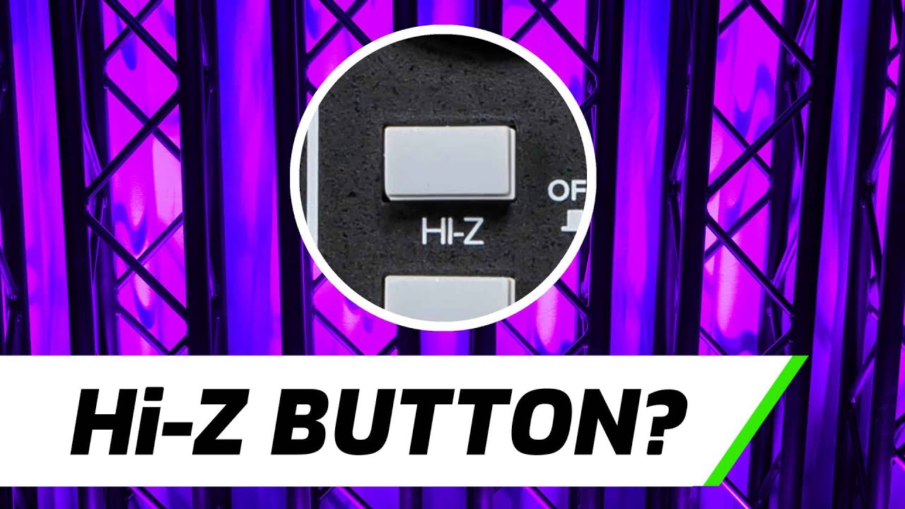 Что делает кнопка Hi-Z | Аудиомикшер и интерфейс
