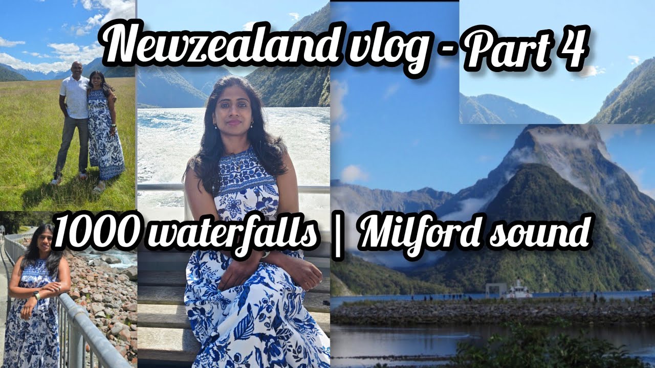 Newzealand Malayalam vlog-part 5|1000 waterfalls|Milford sound|drive from Queenstown to MilfordSound