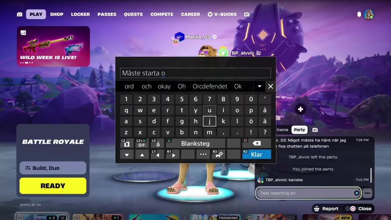 Streamar fortnite gibb med TBP_alvvic. Kan vi få 500 prenumeranter/följare här på YouTube?