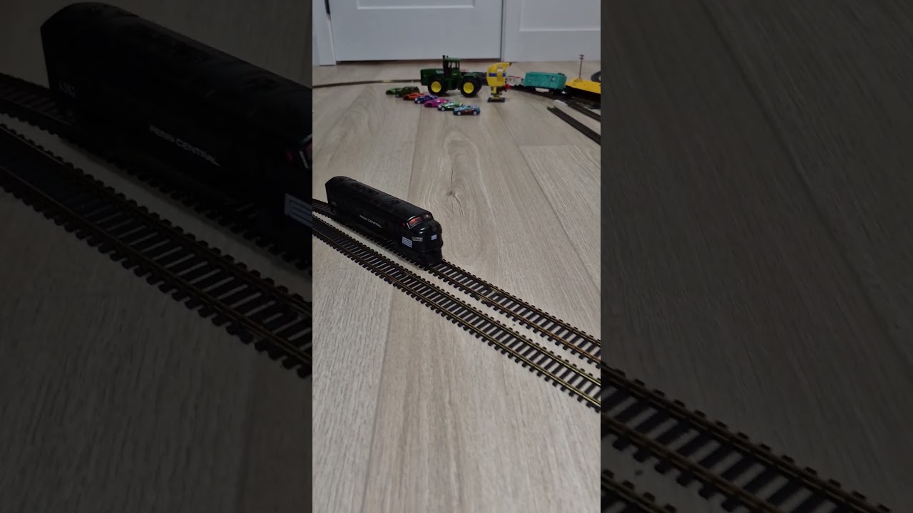 Watch This Sleek Black HO Train in Action# rc train #rc ho train #rc cars #rcoffoad #offroadrc