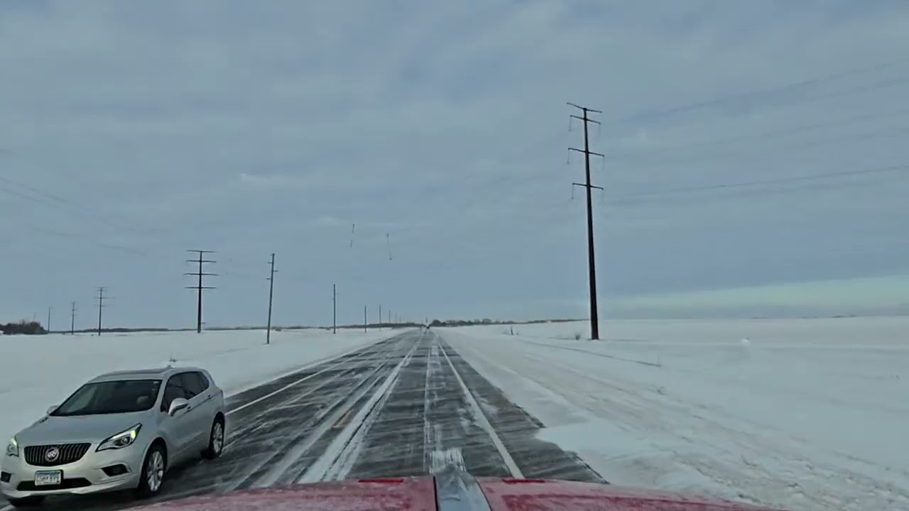 Returning Empty from ADM Marshall to Astoria SD | Winter Backroads Through Minneota, Taunton & Canby