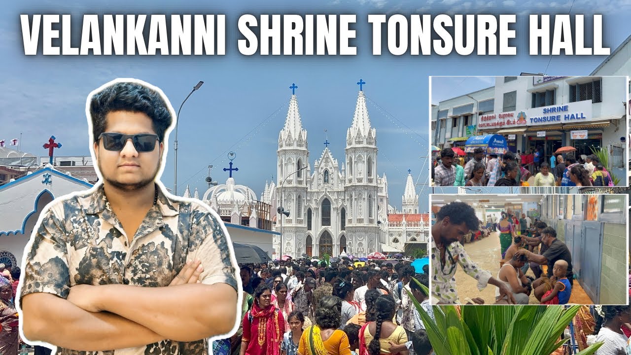 Velankanni Tonsure Secrets 🤫 What Happens Inside? | Full Telugu Devotional Vlog | Nagapattinam Tour
