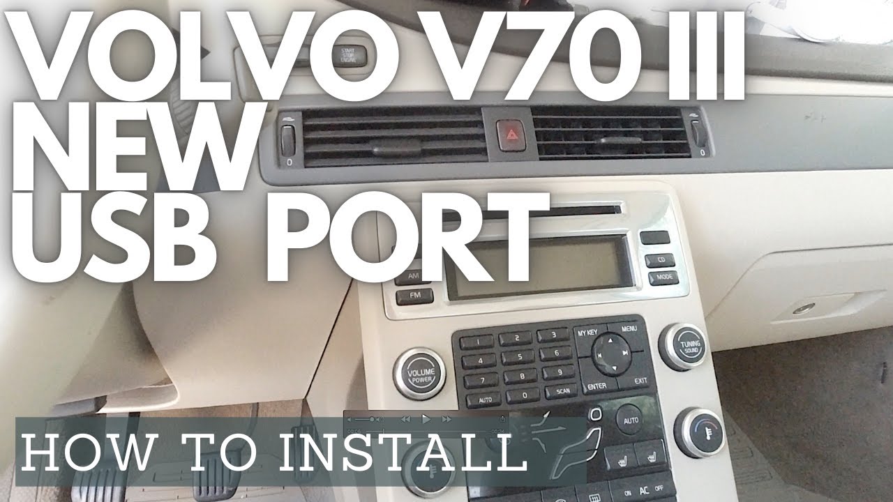 How to install USB ports on your Volvo V70 2006 to 2016. Could be helpfull on Volvo V50, C30...