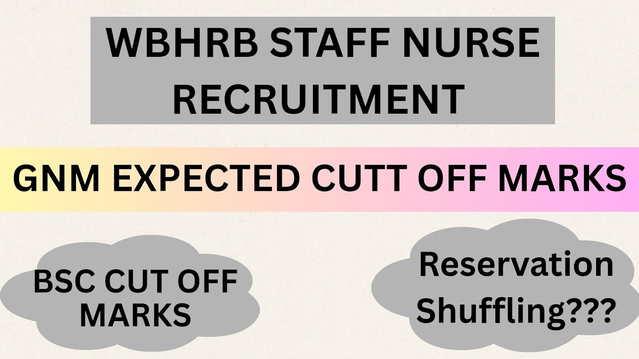 GNM EXPECTED CUT OFF MARKS COMPARE TO BSC. CUT OFF// BSC CUT OFF MARKS