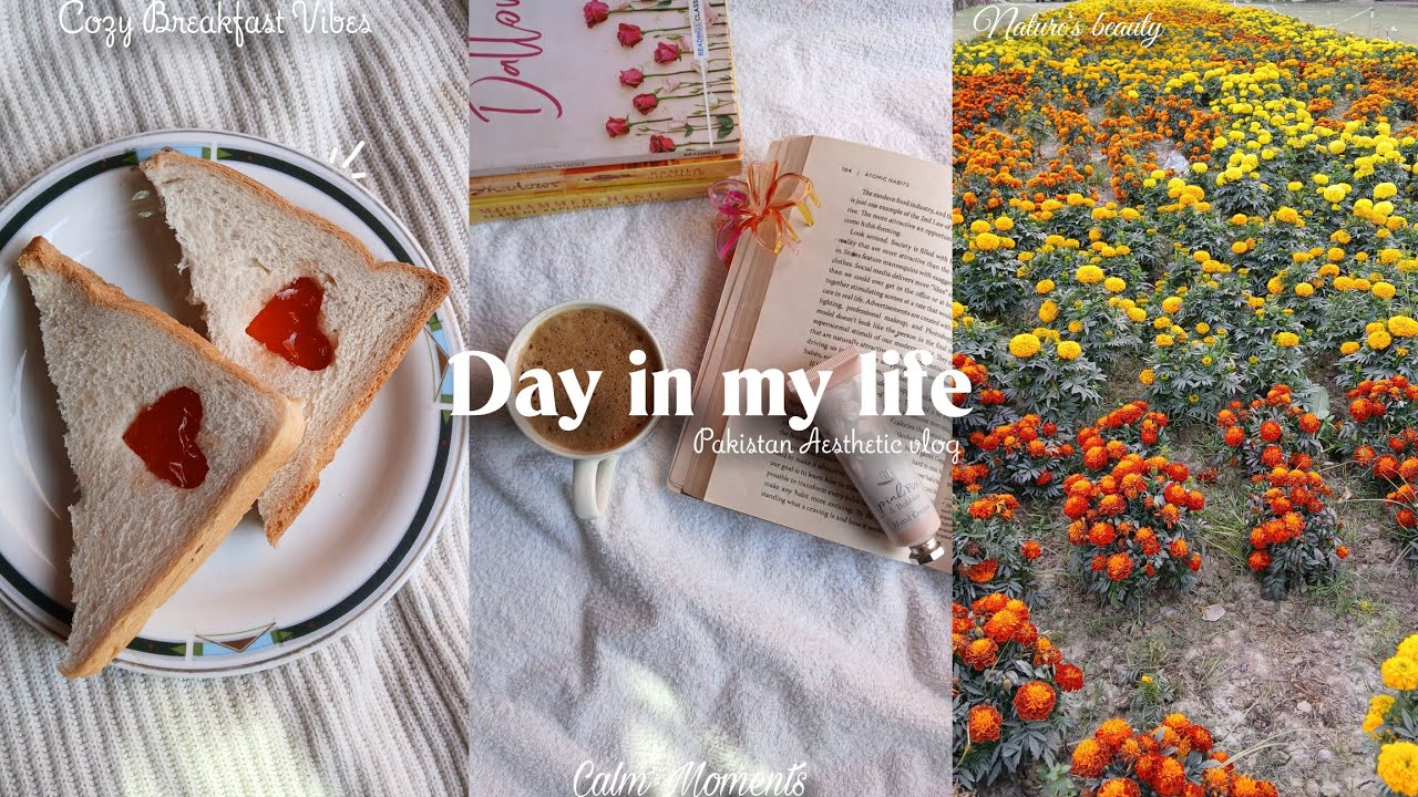 Aesthetic Day in My Life 🍂| Books, Coffee & Flowers 🦋| Pakistan Vlog❤️