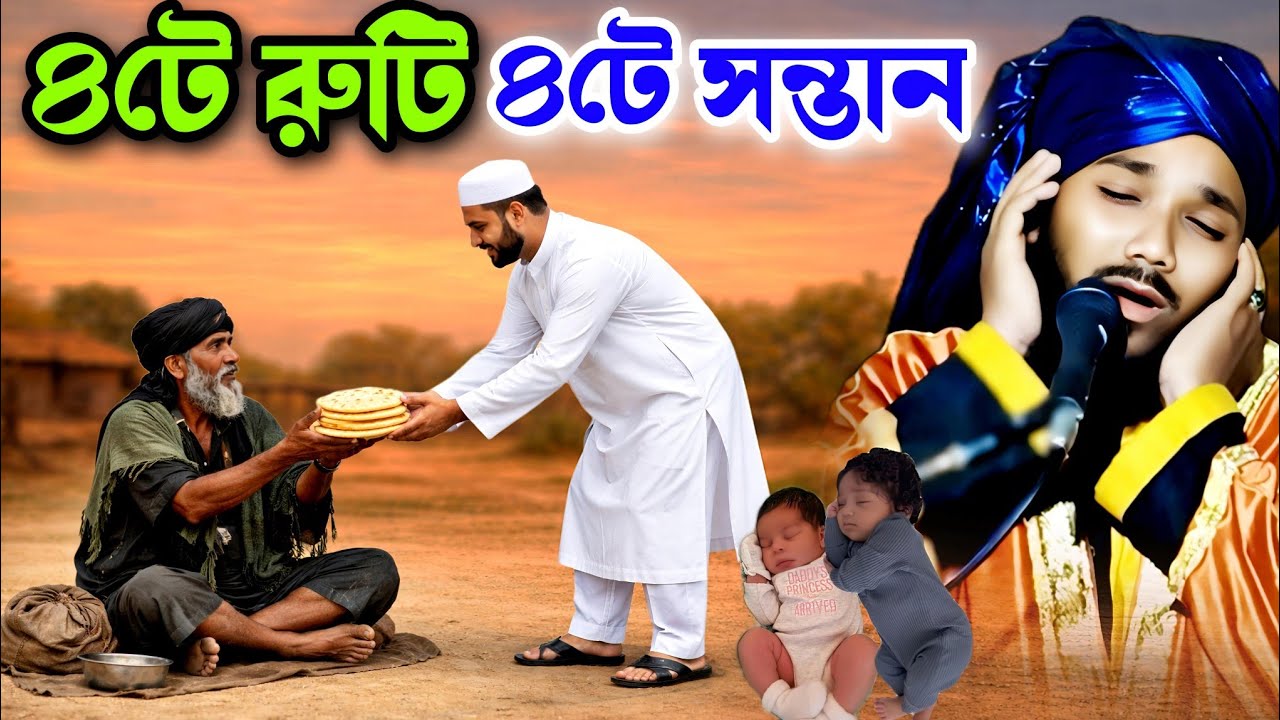 চারটে রুটি চারটি সন্তান┋obaidul islam jalsa ┋obaidullah waz┋obaidul waz┋bangla waz┋9734312470