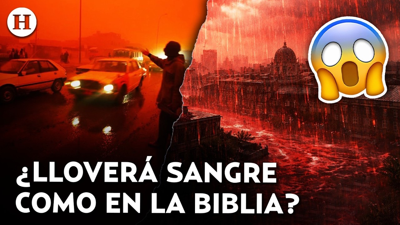 ¿Señales apocalípticas? Meteorólogos advierten sobre extraño fenómeno de la lluvia de sangre