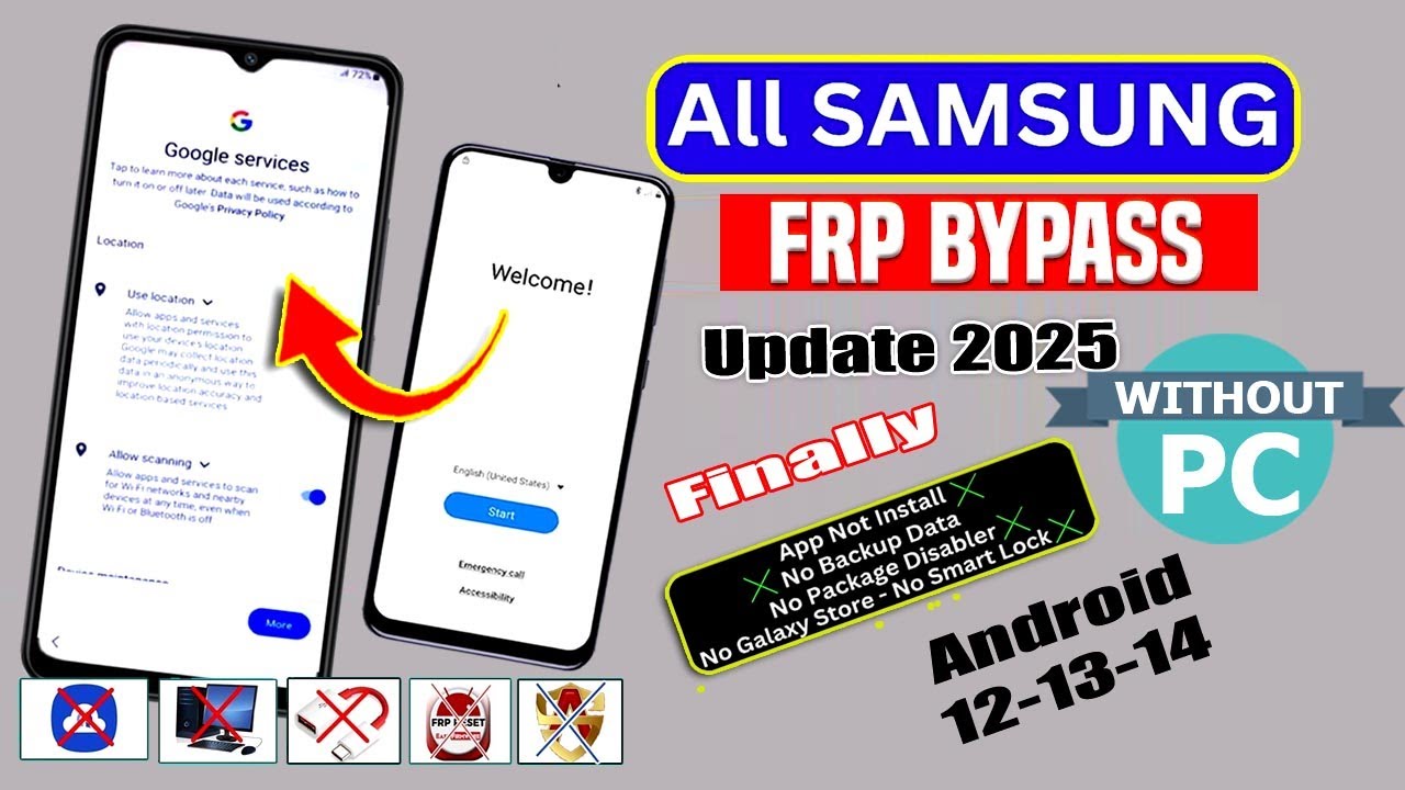 All Samsung FRP Bypass 2025 (100% DONE) Android 12-13-14 Latest Security✔️FRP Unlock Without Pc 2025