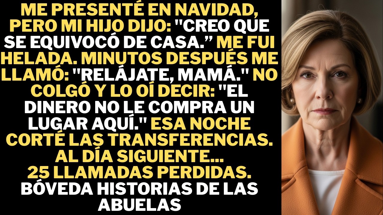 Llegué en Navidad con el corazón lleno de ilusión, pero al abrir la puerta, mi hijo me miró
