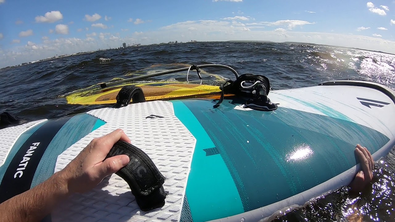 Raw footage Oct 24 Davis Island Windsurf / Windfoil from start of second session of the day