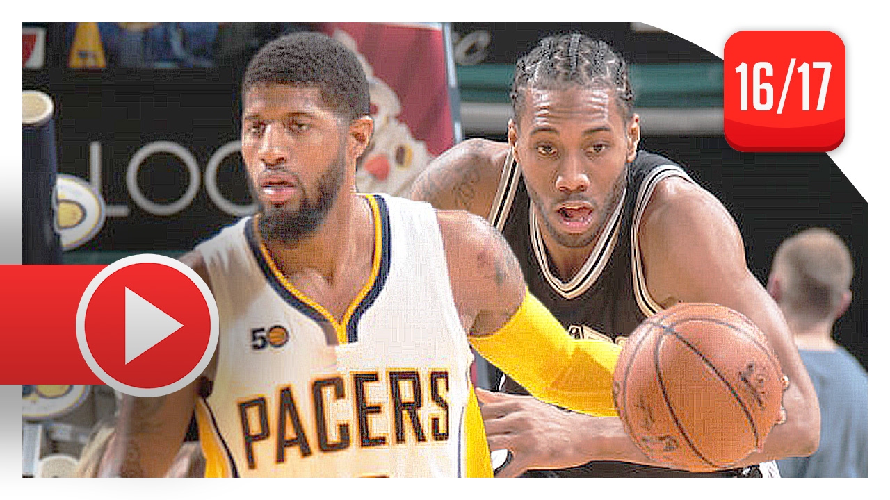 Kawhi Leonard vs Paul George SUPERSTARS Duel Highlights (2017.02.13) Spurs vs Pacers - SICK!