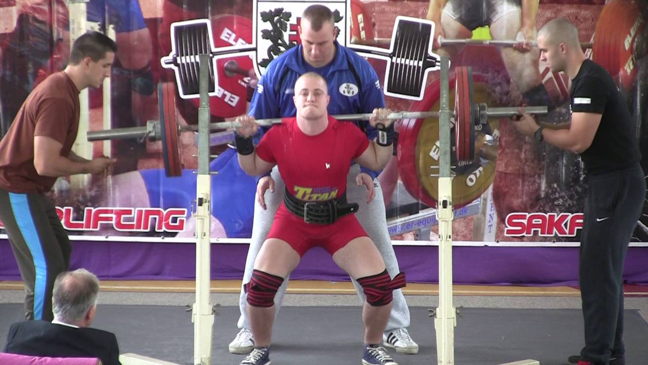 Martin Horň&aacute;k - 165kg - 1.pokus - Drep (SQUAT) - KST T+T Sabinov