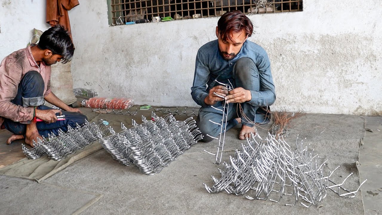 Amazing Process of Making Stainless Steel Coat Rack | Factory Mass Production Process