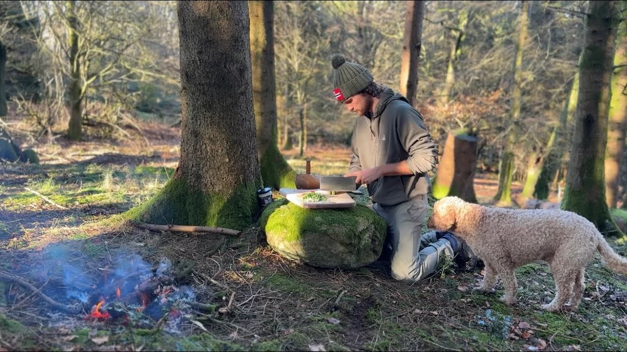 Outdoor Cooking Over Fire | Steak & Potatoes