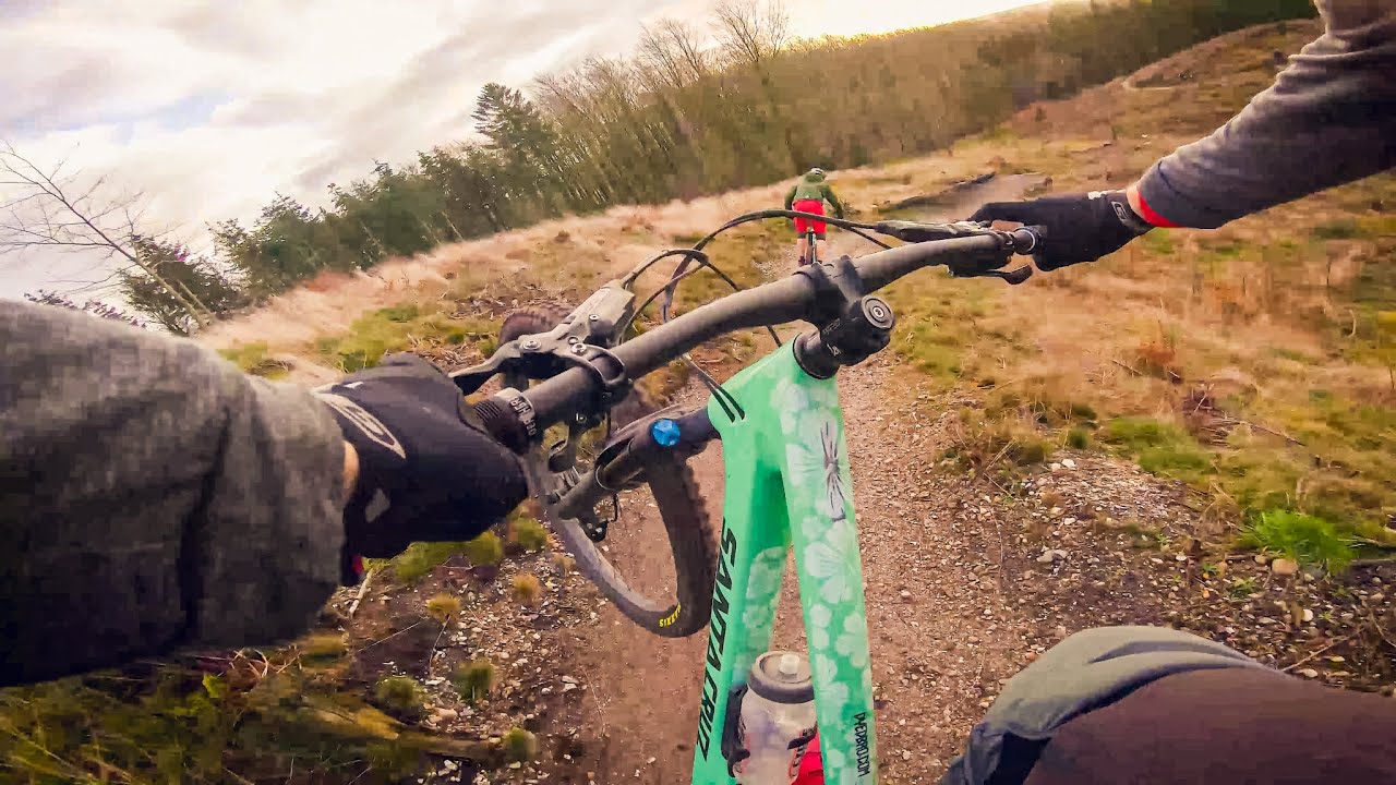 På mtb i  Sir Lyngbjerg