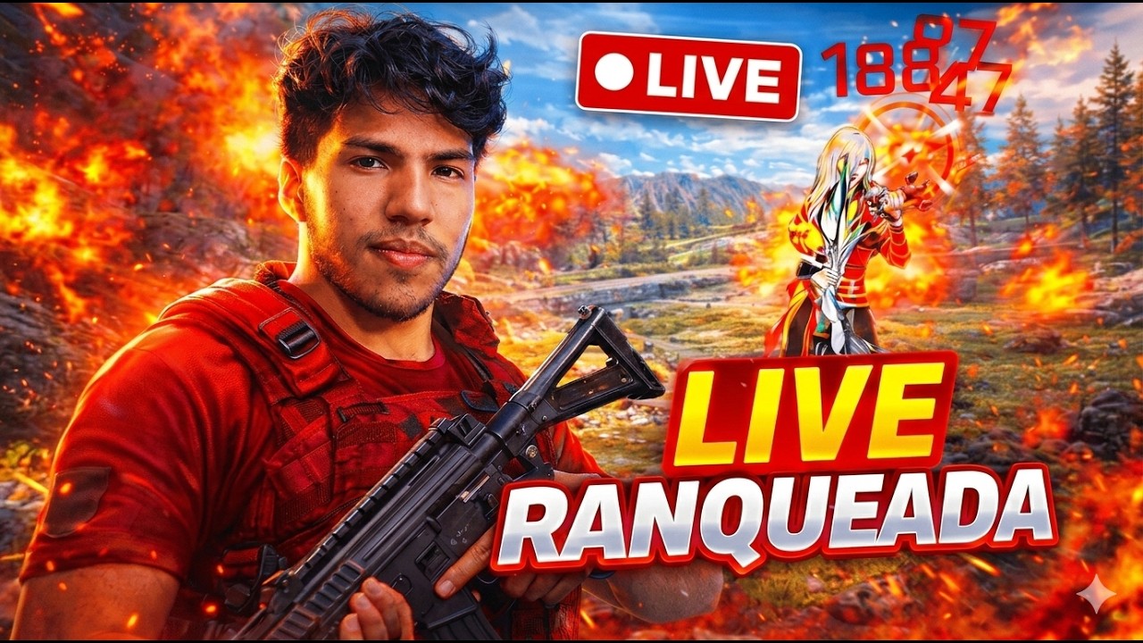 🔥 FREE FIRE AO VIVO! Salas Insanas no Mapa Aberto 😈🎯 Vem Rushar!